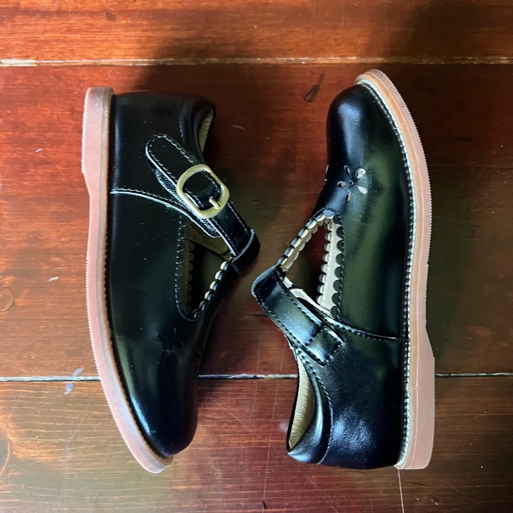 Black patent leather Maryjane dress shoe toddler girl size 11 - Picture 2 of 7